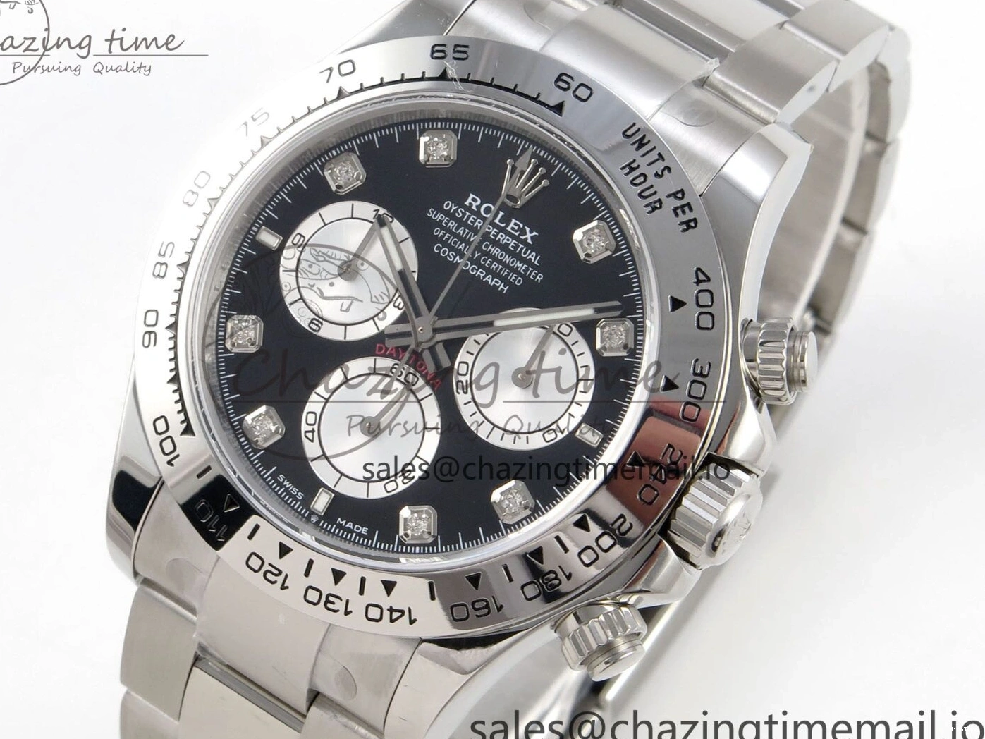 MiroTime 0327 Tailored Daytona 126509 Clean 1:1 Best Edition Black SS Dial on SS Bracelet Super Clone DD 255